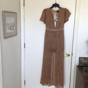 Material Girl Romper Size XS NWT Eel Skin print